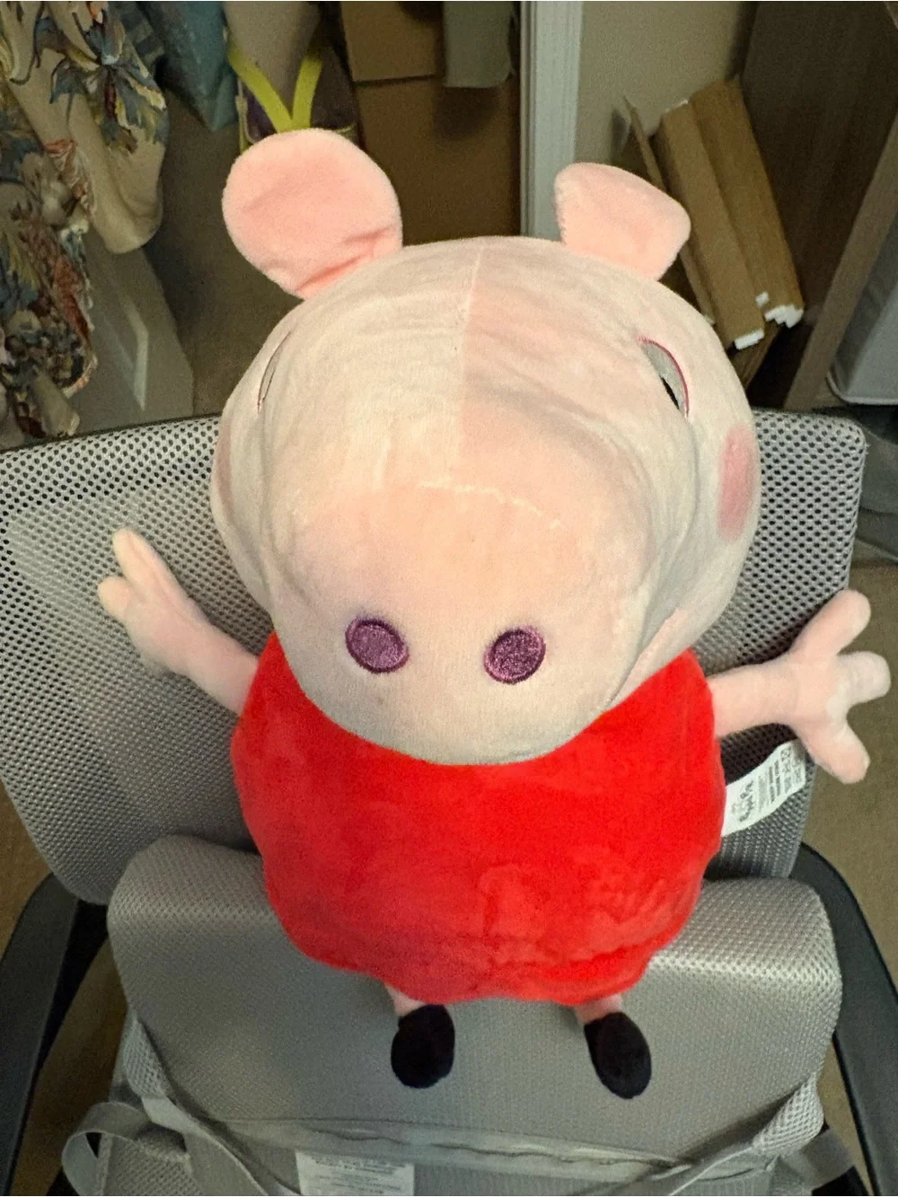 Peppa Pig Plush puppet Toy in Pink and Red by Peppa Pig